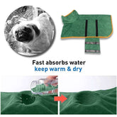 Dog bathrobe towel pet dog quick-drying sweater soft absorbent bathrobe towel